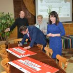 Uroczyste podpisanie umów o dofinansowanie dla Parafii Rzymsko-Katolickiej pw. Trójcy Przenajświętszej w Myszyńcu.
