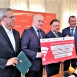 Uroczyste podpisanie umowy o dofinansowanie unijne projektu z dz. 4.3 Redukcja emisji zanieczyszczeń powietrza