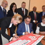 Uroczyste podpisanie trzech umów o dofinansowanie unijne projektów z dz. 6.1 Infrastruktura ochrony zdrowia