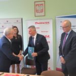 Uroczyste podpisanie umów o dofinansowanie unijne projektów z dz. 4.1 Odnawialne źródła energii,  dz. 4.2 Efektywność energetyczna i dz. 6.1 Infrastruktura ochrony zdrowia