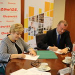Uroczyste podpisanie umów o dofinansowanie unijne projektów z dz. 4.3 Edukacja emisji zanieczyszczeń powietrza i dz. 2.1 E-usługi