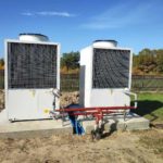 pompy ciepła w trakcie montażu