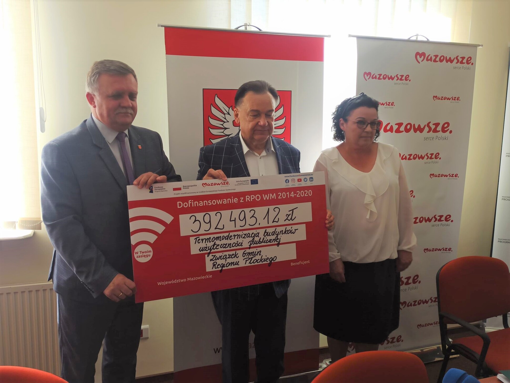 Ponad 392 tys zł z UE dla Związku Gmin Regionu Płockiego